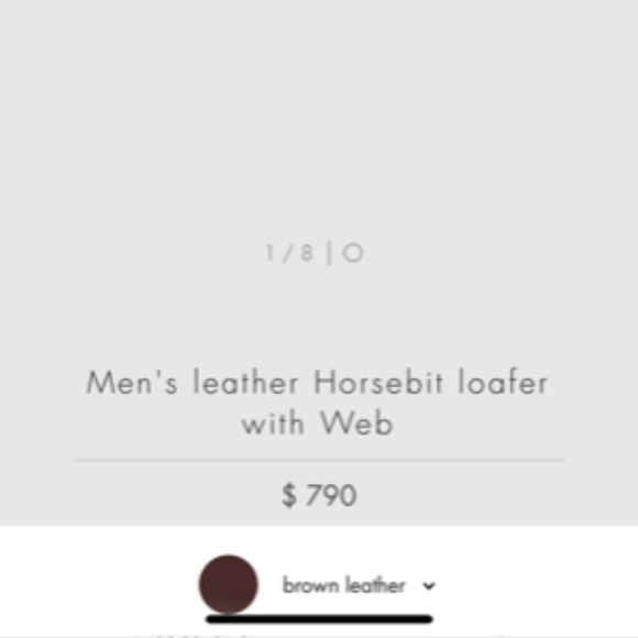 Men\'s Leather Horsebit Loafer with Web